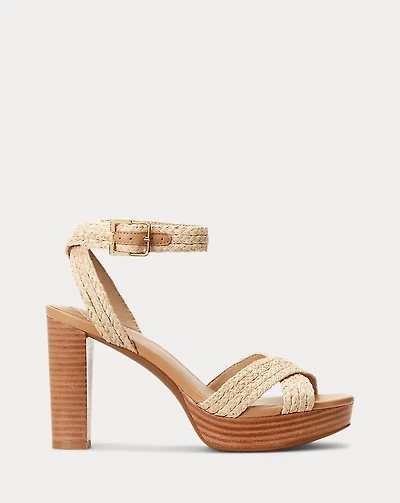 Sasha Raffia Platform Sandal