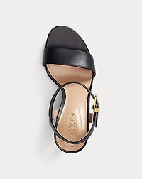 Gwen Burnished Leather Sandal
