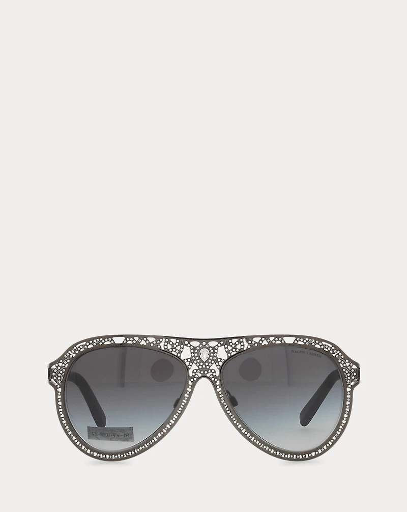Embellished Pilot Sunglasses
