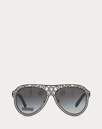 Embellished Pilot Sunglasses