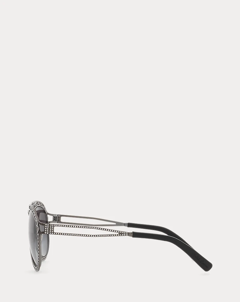 Embellished Pilot Sunglasses