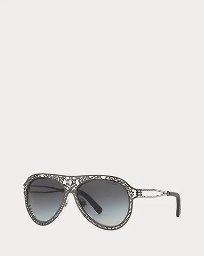 Embellished Pilot Sunglasses