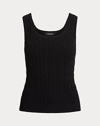 Cable-Knit Sleeveless Sweater