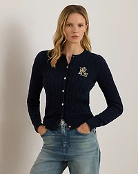 Cable-Knit Cotton Cardigan