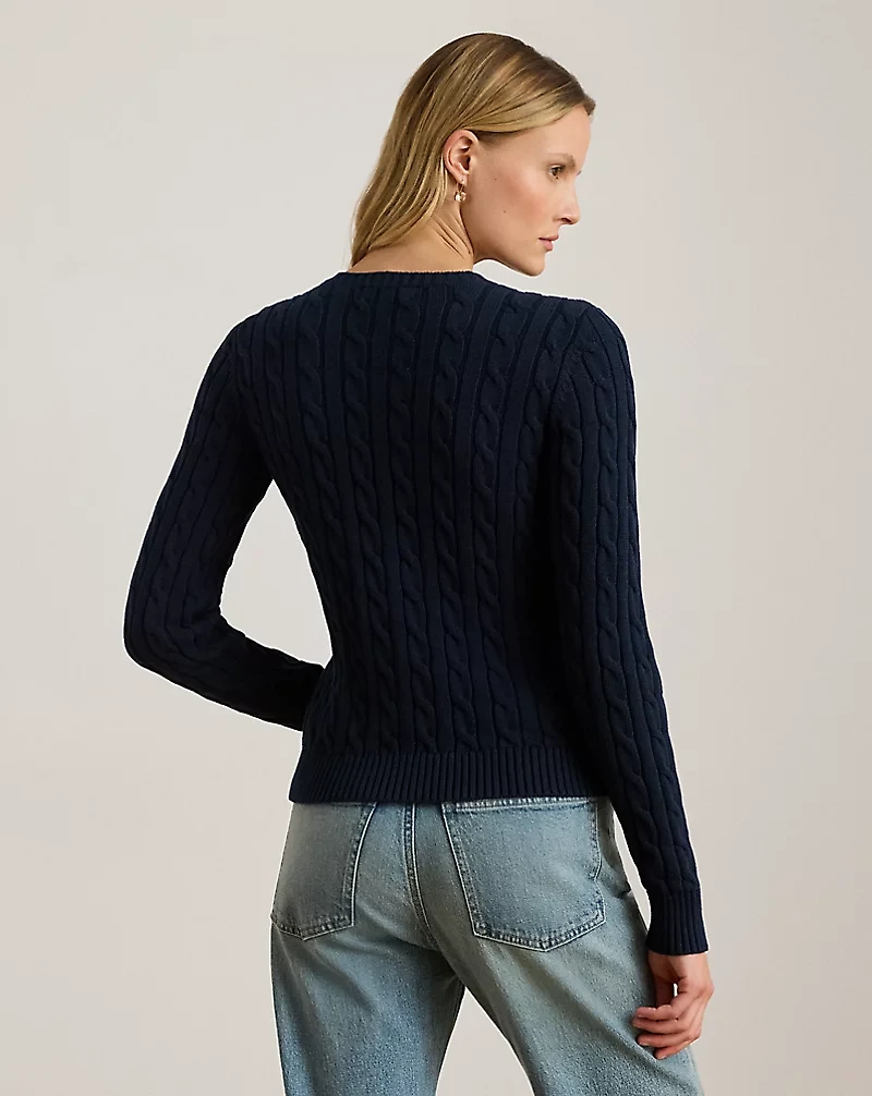 Cable-Knit Cotton Cardigan