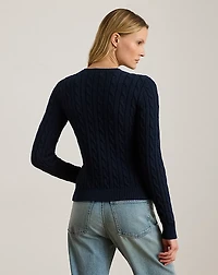 Cable-Knit Cotton Cardigan