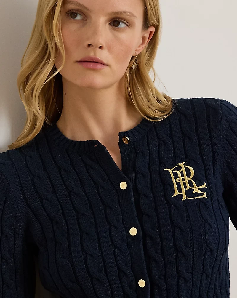 Cable-Knit Cotton Cardigan