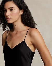 Satin Midi Slip Dress