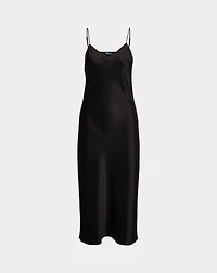 Satin Midi Slip Dress