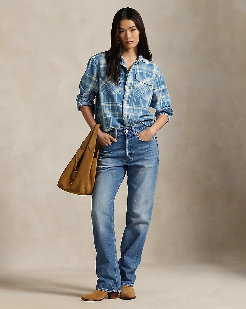 Plaid Cotton Twill Workshirt