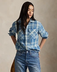 Plaid Cotton Twill Workshirt