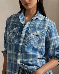 Plaid Cotton Twill Workshirt