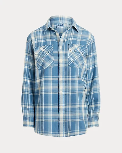 Plaid Cotton Twill Workshirt