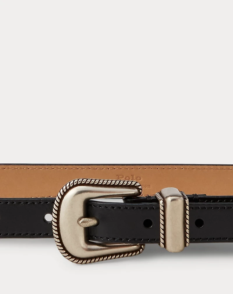 Western Vachetta Leather Belt