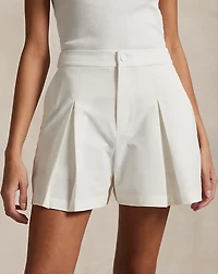 Four-Way-Stretch Pleated Short