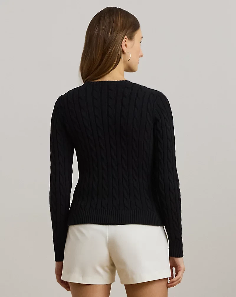 Cable-Knit Cotton Cardigan