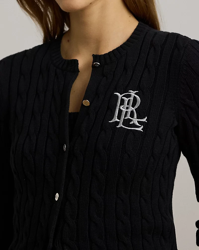 Cable-Knit Cotton Cardigan