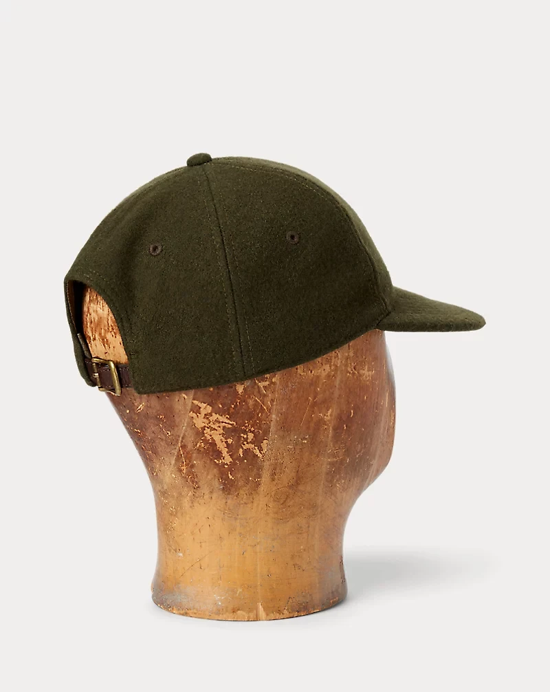 Winged-Logo Wool-Blend Felt Ball Cap