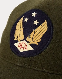 Winged-Logo Wool-Blend Felt Ball Cap