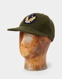 Winged-Logo Wool-Blend Felt Ball Cap