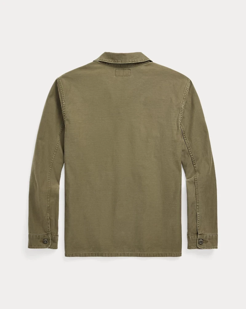 Reverse-Sateen Overshirt