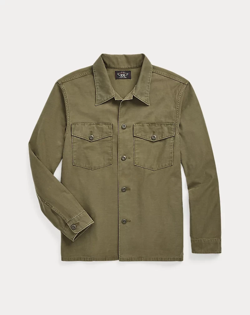 Reverse-Sateen Overshirt