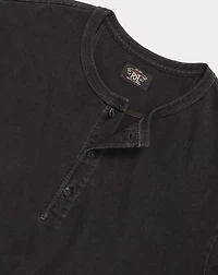 Indigo Jersey Henley Shirt