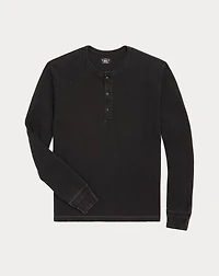 Indigo Jersey Henley Shirt
