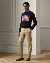 Flag Cashmere Crewneck Sweater