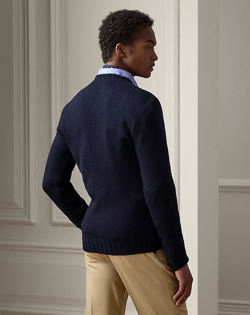 Flag Cashmere Crewneck Sweater