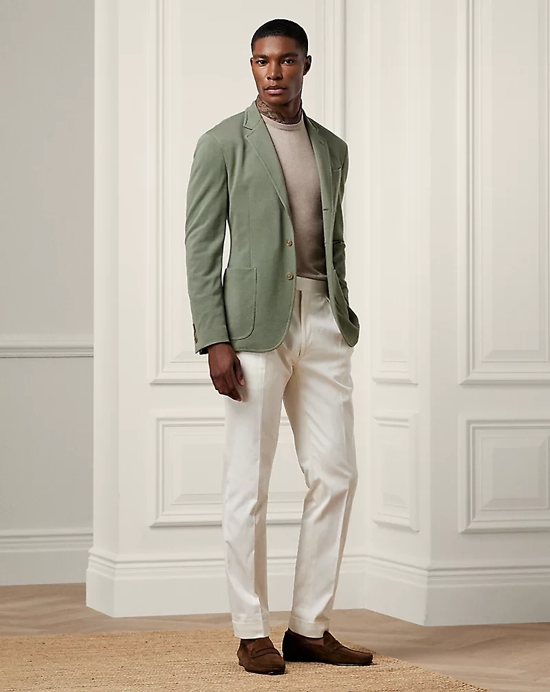 Hadley Hand-Tailored Wool Piqué Blazer