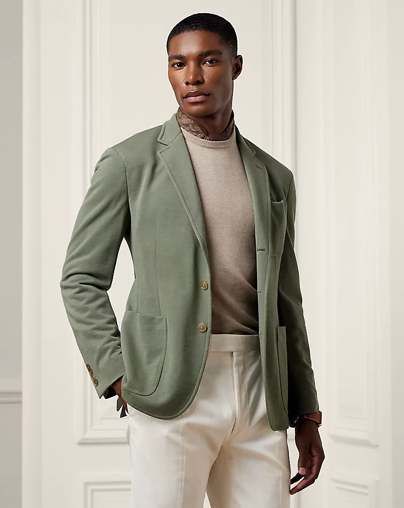 Hadley Hand-Tailored Wool Piqué Blazer