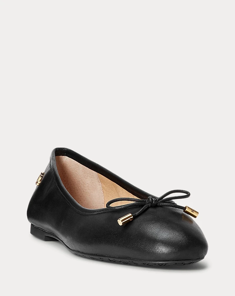 Jayna Nappa Leather Flat