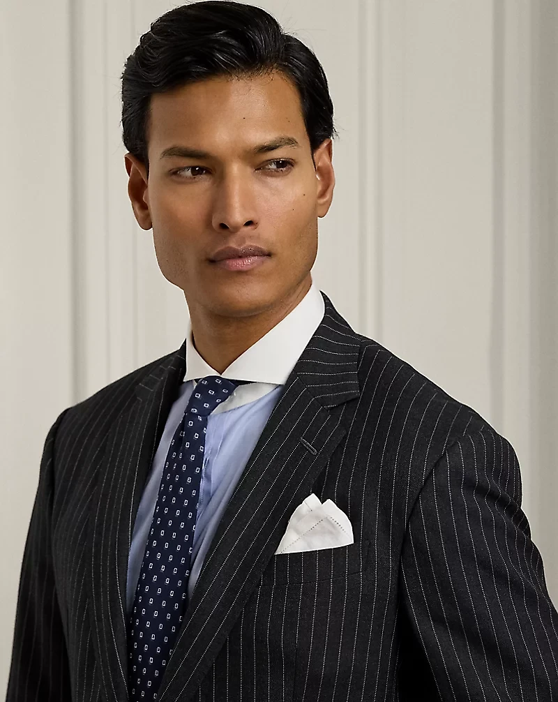 Kent Hand-Tailored Pinstripe Wool Suit