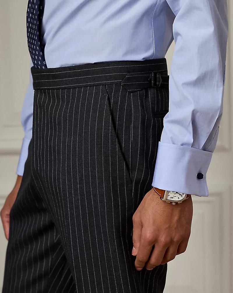 Kent Hand-Tailored Pinstripe Wool Suit