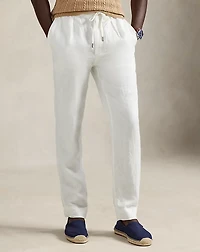 Lateef Slim Tapered Fit Linen Pant