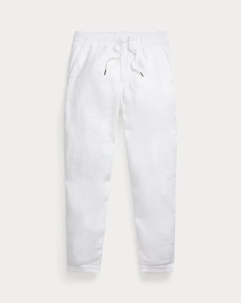 Lateef Slim Tapered Fit Linen Pant