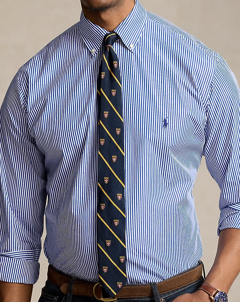 Bengal-Stripe Stretch Poplin Shirt