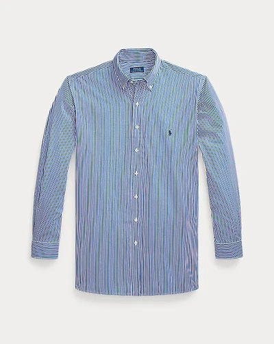 Bengal-Stripe Stretch Poplin Shirt