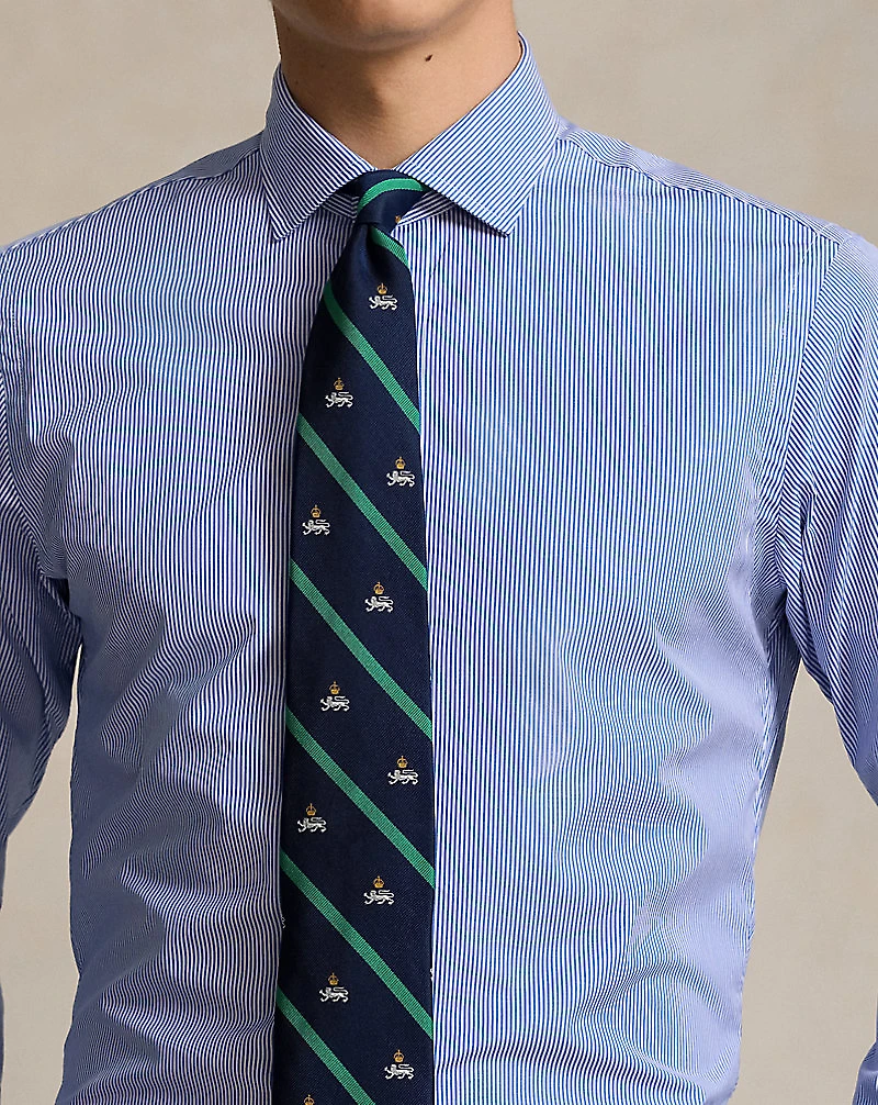 Custom Fit Striped Poplin Shirt