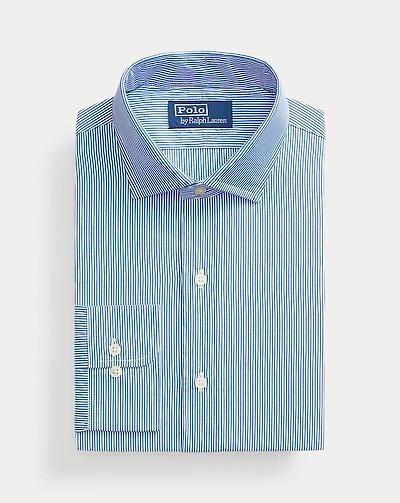 Custom Fit Striped Poplin Shirt