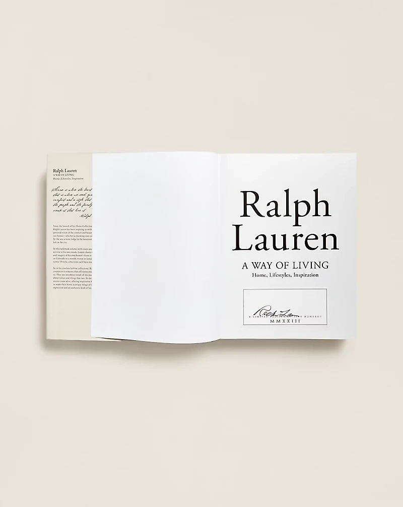 Ralph Lauren: A Way of Living (Signed)