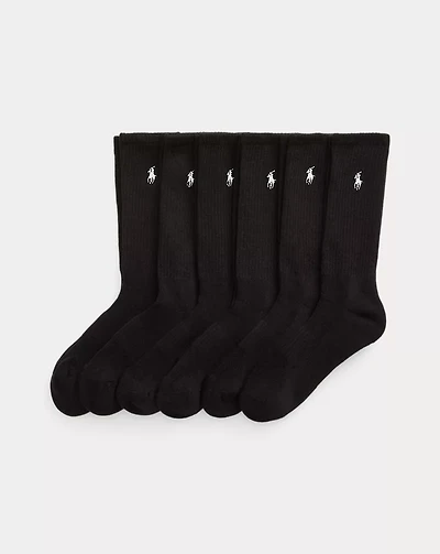Cotton-Blend Crew Sock 6-Pack