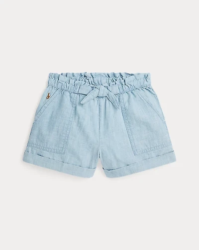 Cotton Chambray Camp Short