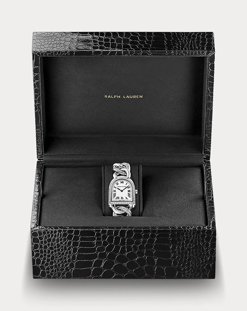 Petite-Link Steel Diamond Stirrup Watch