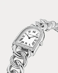 Petite-Link Steel Diamond Stirrup Watch