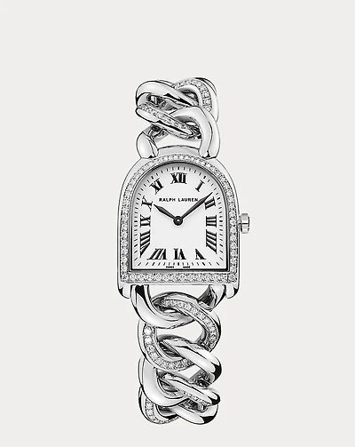Petite-Link Steel Diamond Stirrup Watch