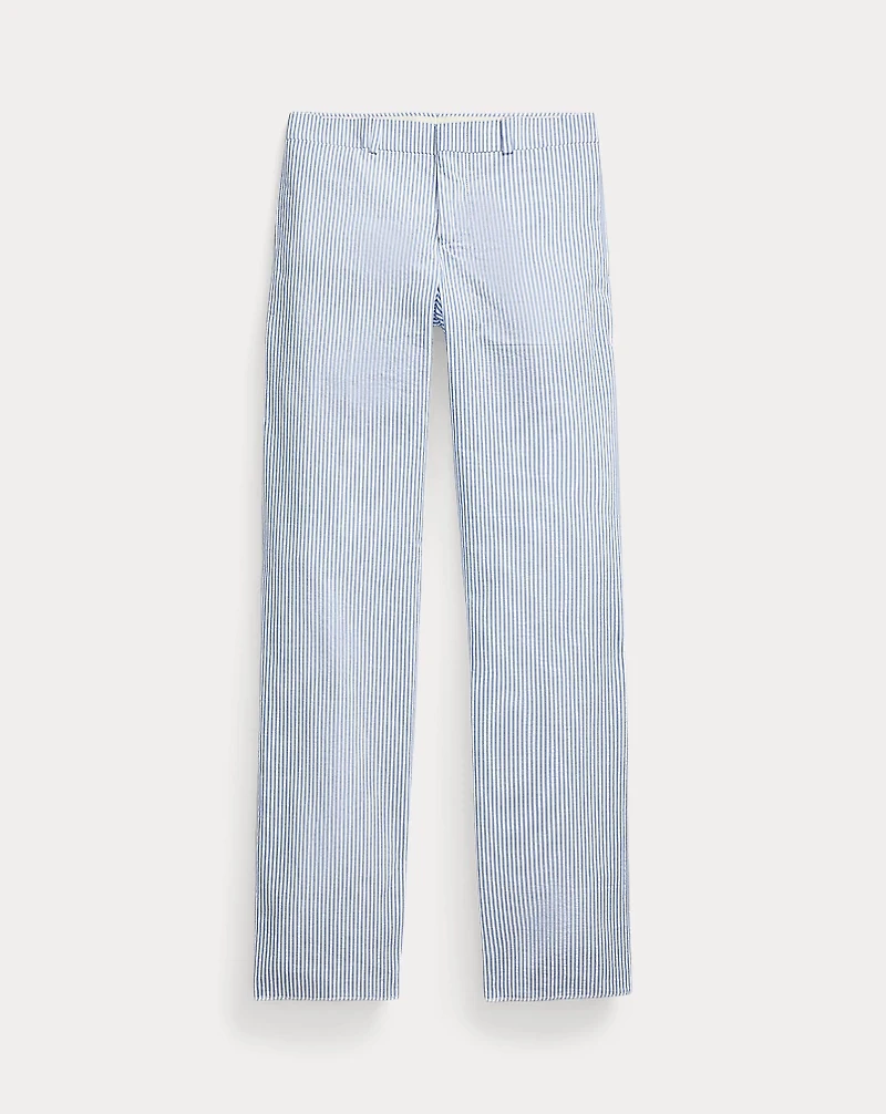 Cotton Seersucker Suit Trouser