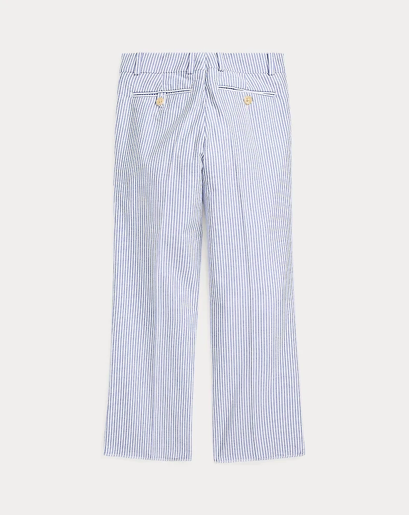Cotton Seersucker Suit Trouser