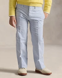 Cotton Seersucker Suit Trouser